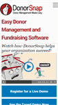 Mobile Screenshot of donorsnap.com